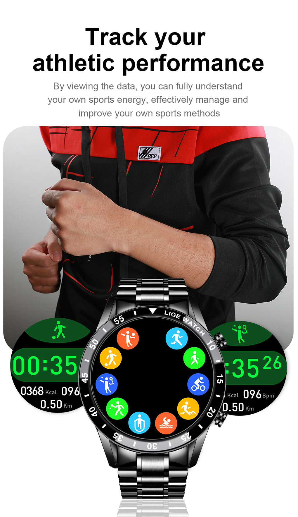 New Smart Watch Upgradeable Smart watch with Wearable straps