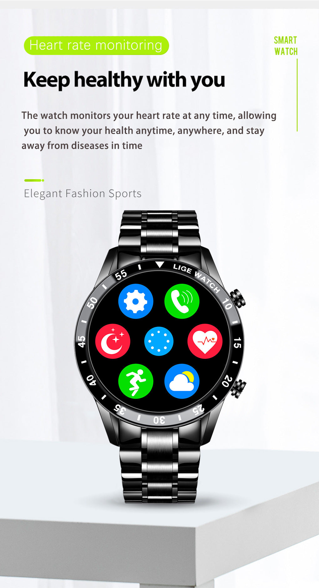 New Smart Watch Upgradeable Smart watch with Wearable straps