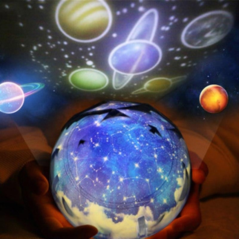 Projector Lamp with Different Galaxies