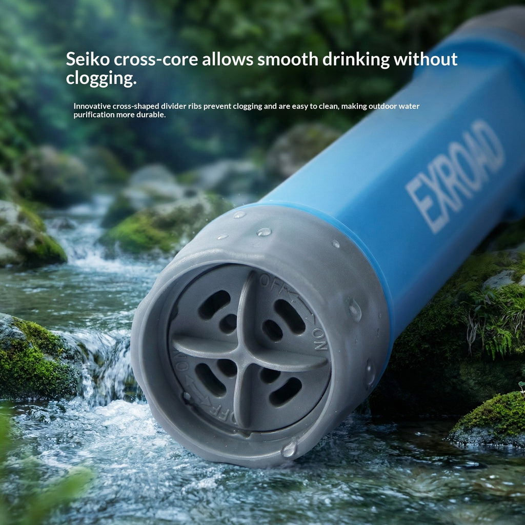Portable Outdoor Personal Water Purification Straw
