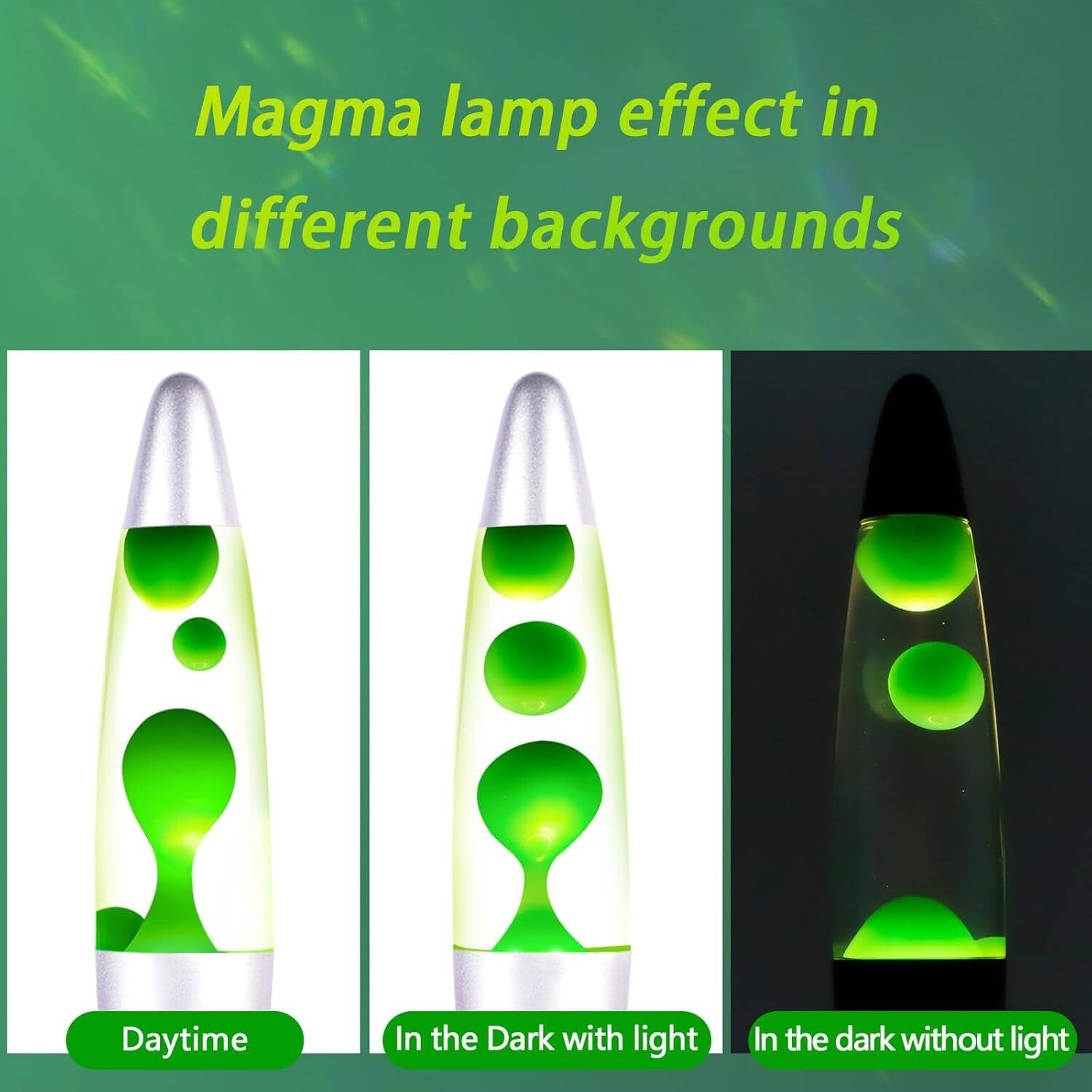 Lava Lamp Blue With Hypnotic Colour Effect & Premium LED Lava Lamp Glow 13-inch Lamp With Metal Base  Efficient Mood Light For Bedroom, Office Decor  Mesmerising Gift For Adults & Kids