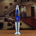 Lava Lamp Blue With Hypnotic Colour Effect & Premium LED Lava Lamp Glow 13-inch Lamp With Metal Base  Efficient Mood Light For Bedroom, Office Decor  Mesmerising Gift For Adults & Kids