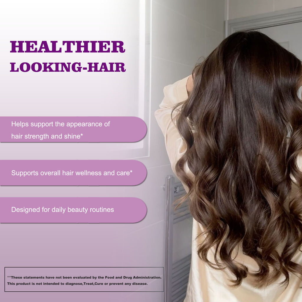 Hair Growth Vitamens WINYEL Hair Growth Soft Chewables, Containing Hair Growth Vitamins For Men And Women, Biotin, To Help Create Thicker, Fuller, And Stronger Hair, Mixed Berries, 60 Soft Chewables.