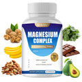 MAGNESIUM COMPLEX CAPSULES                   Wellness Capsules With Malate & Glycinate And 8 ELEMENTAL MAGNESIUM, Supports Health 90 Capsules, Dietary Supplement.
