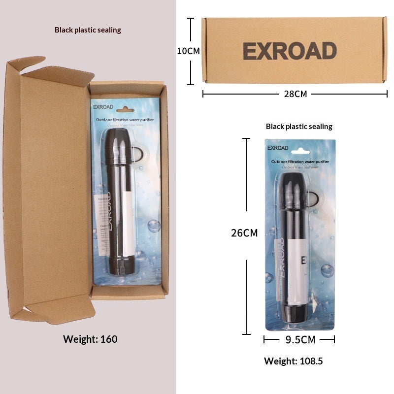 Portable Outdoor Personal Water Purification Straw